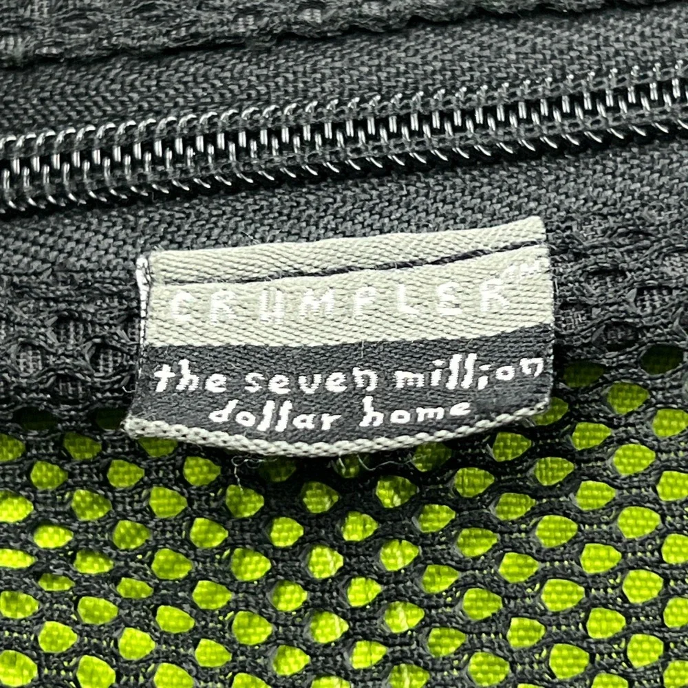 Crumpler The Seven Million Dollar Home Camera Bag Black/Lime Buckle Sling Strap